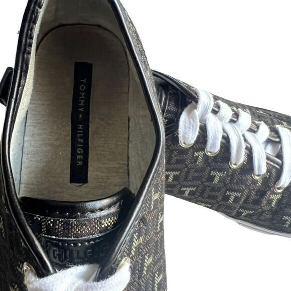 Tommy Hilfiger Logo Lace-Up Shoes -Sz 9 - Picture 6 of 10